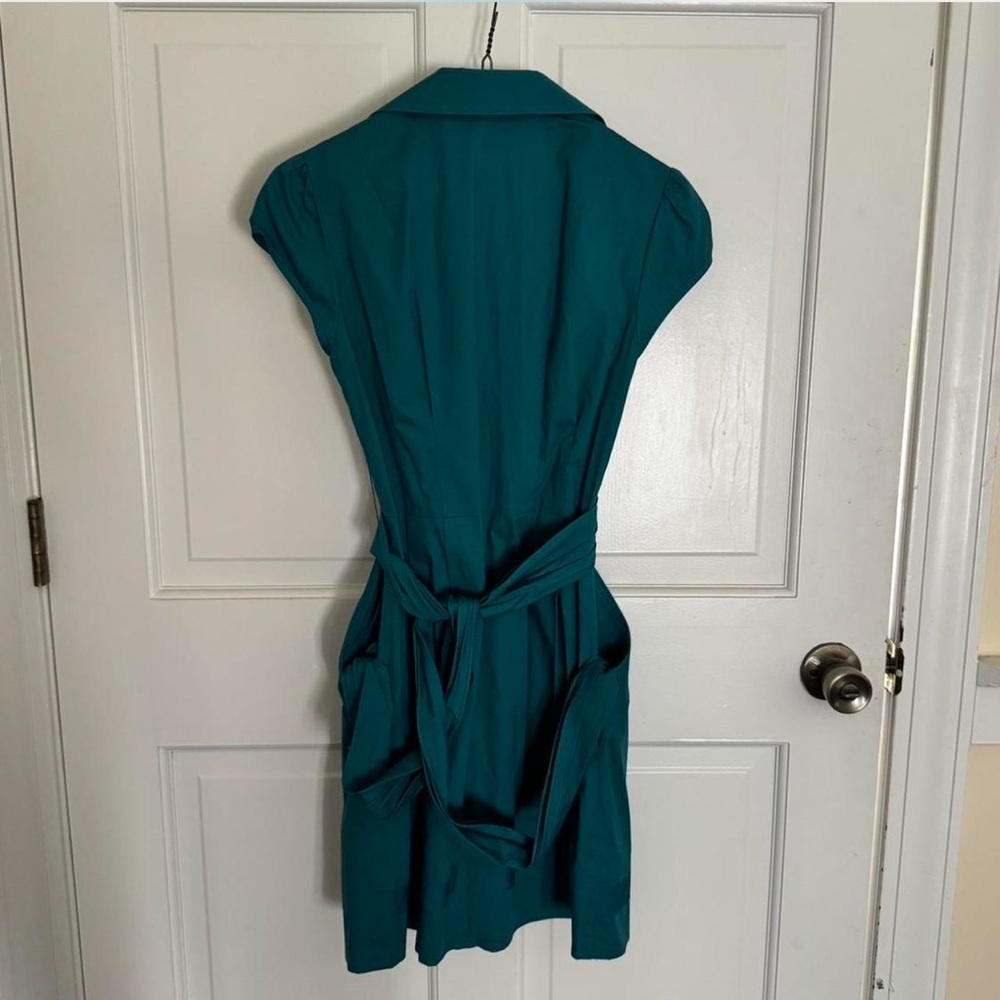 Teal Button-Up Dress - image 3
